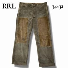 希少 ダブルアールエル ダブルニー リペア コーデュロイ フィールド  