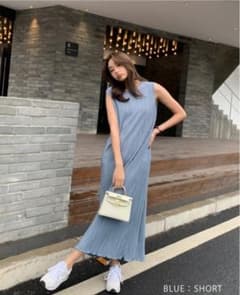 birthdaybush バースデーバッシュ　プリーツタンクワンピース'21のサムネイル