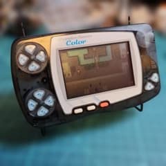【メンテ済】WonderSwan Color 本体 クリアブラックのサムネイル