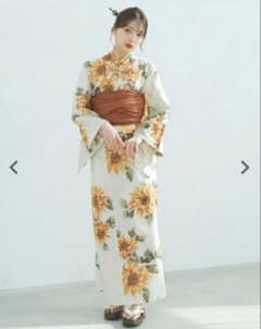 Dita 夏色の向日葵しらべ ひまわり柄 浴衣 帯 下駄 3点セット - メルカリ