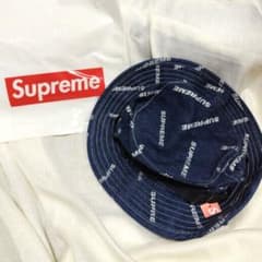 【新品】Supreme 17SS Denim Logo Boonie Hatのサムネイル