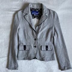 BURBERRY BLUE LABEL テーラードジャケット スウェット グレー - メルカリ