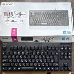 ELECOM 有線キーボード TK-FCM103BKのサムネイル
