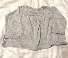プチバトー　グレー ドット柄 長袖Tシャツのサムネイル
