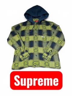 Supreme 2020AW Hooded Shadow Plaid Shirtのサムネイル
