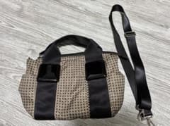 papillonner 2way ショルダーバッグ 総柄 ブラック×ブラウンのサムネイル