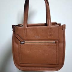 新品【オルランド】イタリアンレザーショルダートート/A5 キャメル 