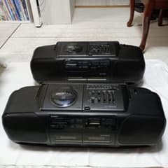 希少 昭和レトロ】SHARP CDラジカセ QT-50CD 2台 ジャンク - メルカリ