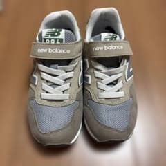 New Balance キッズ スニーカー ベージュ グリーン　18センチ
