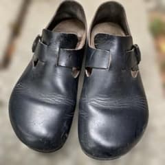빌켄슈톡 BIRKENSTOCK 런던 가죽 가죽 샌들 24.5