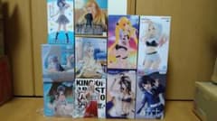 Set of 10 beautiful girl prize figures for sale