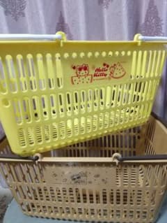 キティ☆日焼けキティレジカゴマイバスケット☆ショッピングバック 