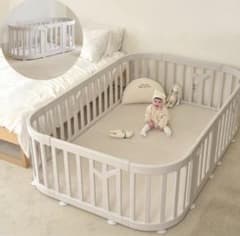 ifamBIRCHBABYROOM ベビーサークル バーチ ラウンド ホワイト - メルカリ