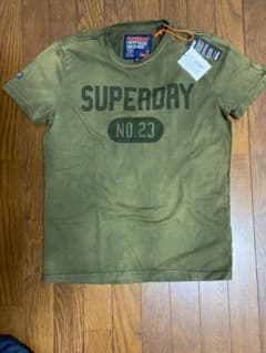 超美品 Superdry 【極度乾燥しなさい】Tシャツ アーミーのサムネイル