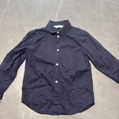 H&M キッズ 長袖シャツ ネイビー 120cmのサムネイル
