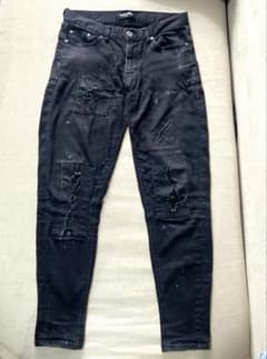ダンケシェーン【danke schon】ストレッチ ダメージ スキニー デニム 