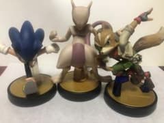 amiibo ソニック ミュウツー フォックス 3体セット＋おまけサムス
