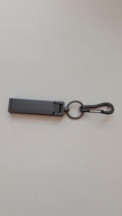 カラビナ付き荷物フックキーホルダー　 ブラックのサムネイル