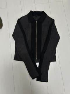 JEANASIS バイカラーダブルZIPカーディガンのサムネイル