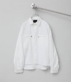 【ELLUV/エルヴ】ドレープクロス ジップギミックショート丈シャツのサムネイル
