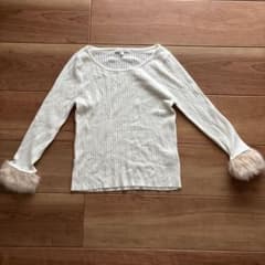 PROPORTION BODY DRESSING 袖ファー リブニットのサムネイル