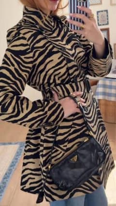 LAUREN RALPH LAUREN ゼブラ柄 トレンチコートのサムネイル