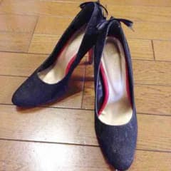 sayurin様専用★総レース 黒 パンプス★のサムネイル