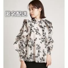 【美品】SNIDEL Sustainableフロッキーオーガンシースルーブラウスのサムネイル
