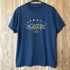 mont-bell Mサイズ メンズ Tシャツ ネイビー 山岳グラフィックのサムネイル