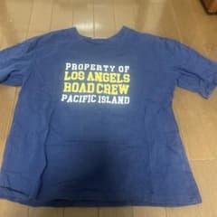 半袖Tシャツ ネイビー ロゴプリント 綿100% Mサイズのサムネイル