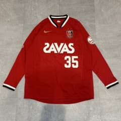 2007年 ナイキ 浦和レッズ ユニフォーム 長袖 35 日本製 美品 刺繍ロゴ ナイキ 浦和レッズ ユニフォーム 2007 長袖 35番 日本製 美品 刺繍ロゴ