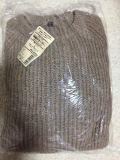 無印良品  新品 畦編みセーターメンズＬサイズのサムネイル