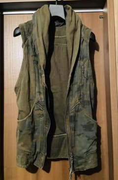 @*s様 14th Addiction ベスト レザー パーカー　size2 s様 14th Addiction ベスト レザー パーカー size2 - メルカリ