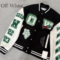 新品タグ付】Off-White スタジャン レザー 白 緑 RFIDバード - メルカリ