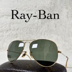 Ray-Ban　AVIATOR　サングラス　ボシュロム　砂打ち刻印あり　グリーン Ray-Ban AVIATOR サングラス ボシュロム 砂打ち刻印あり グリーン