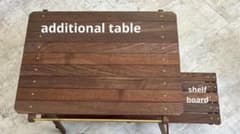 0229 made addition table &シェルフボード walnut 0229 made addition table &シェルフボード walnut - メルカリ