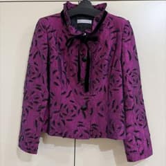 ETOILE SELECTION スパンコール刺繍ジャケット パープル
