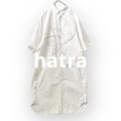 ハトラhatraロングシャツワンピース2Blur Roll Over Shirt - メルカリ