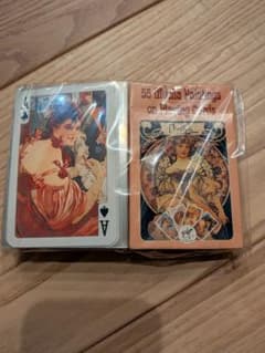 55 Mucha Paintings on Playing Cards トランプのサムネイル