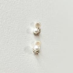 TAKE-UP pure フワットイヤリングス　パール　ピンクゴールドのサムネイル