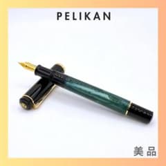 Pelikan ペリカン スーベレーン 万年筆 F 細字 緑縞 ピストン 美品 Pelikan ペリカン スーベレーン 万年筆 F 細字 緑縞 ピストン 美品