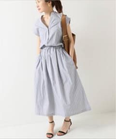 IENA イエナ スキッパーストライプシャツワンピース 36 ワンピースのサムネイル