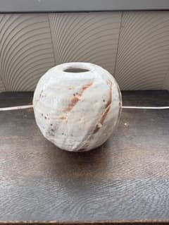 陶器 花瓶 壺型 フラワーベース 貫入のサムネイル
