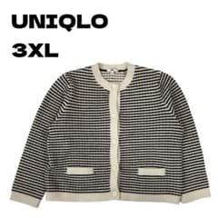 UNIQLO knit short jacket, size 3XL/4L, loose fit, excellent condition.