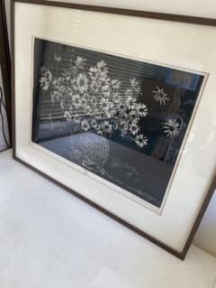 井上篤　鳩笛と花　版画　銅版画　額縁入り 井上篤 鳩笛と花 版画 銅版画 額縁入り - メルカリ