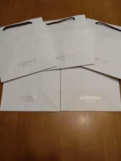 GODIVA ギフト袋 ホワイト 小型のサムネイル
