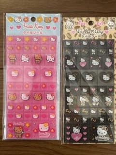 (正規品)ハローキティ ギャルキティ タイルシール サンリオ 2枚セットのサムネイル
