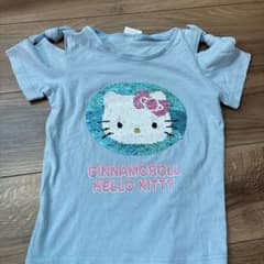 ハローキティ　シナモン　スパンコールTシャツ［美品］のサムネイル