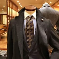 FRANCO BASSI フランコバッシ 小紋 ジャカード タイ ビームス別注のサムネイル