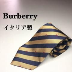 【Burberry】ネクタイ　ストライプ　総柄　美品のサムネイル